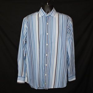 Tailorbyrd Long Sleeve Button Down Blue